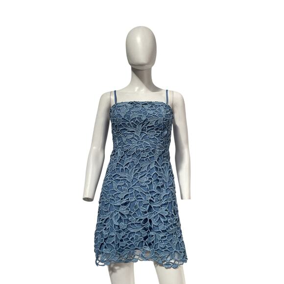 Nbd 'Constellation' Blue Poly Mini Dress Size S - Picture 2 of 5